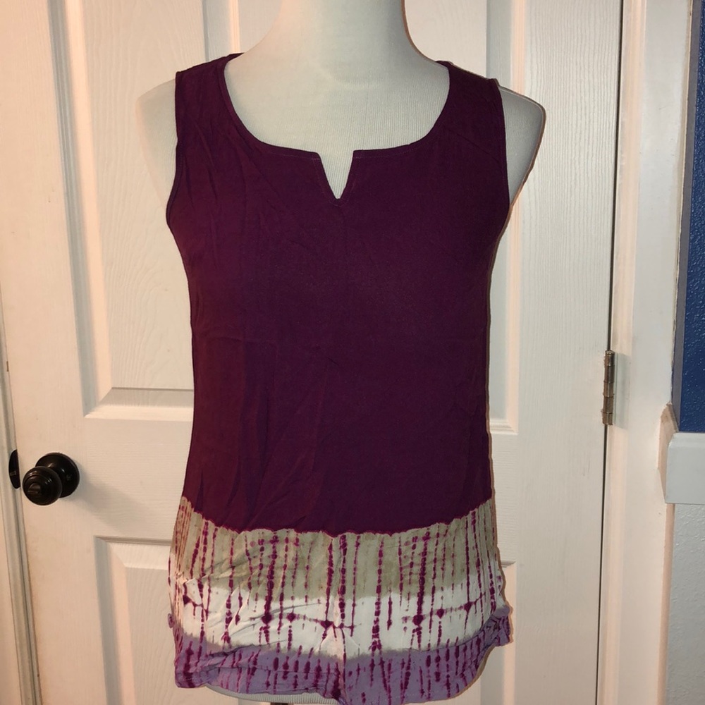 Eddie Bauer dip-dye rayon tank
